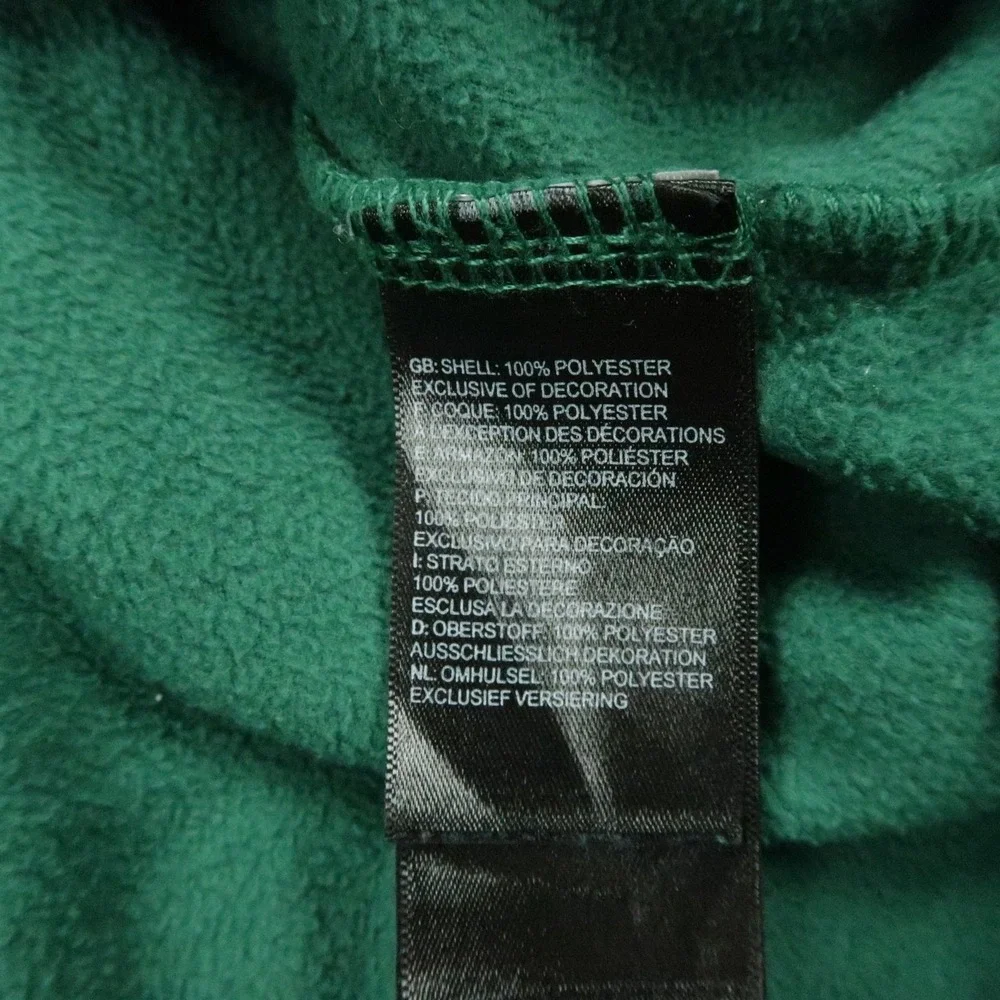 The North Face Sweater Mens Large Green Quarter Zip Mock Neck Pullover *